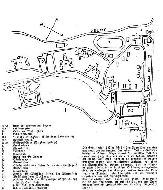 Übersichtsplan des Jugenddorf Adelheide